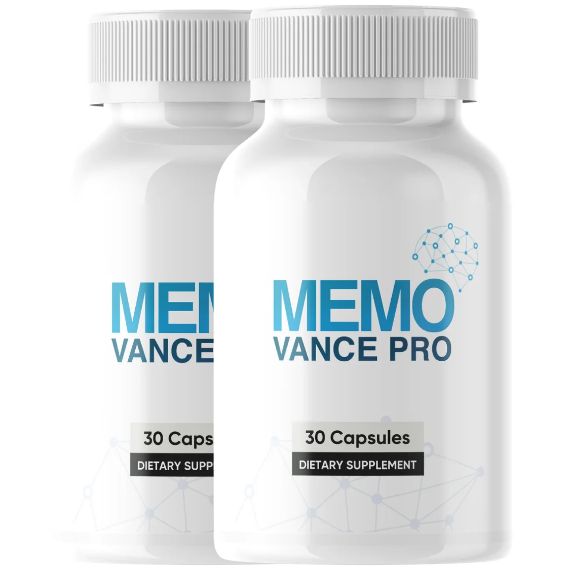 Memovance PRO cognitive wellness supplement bottles