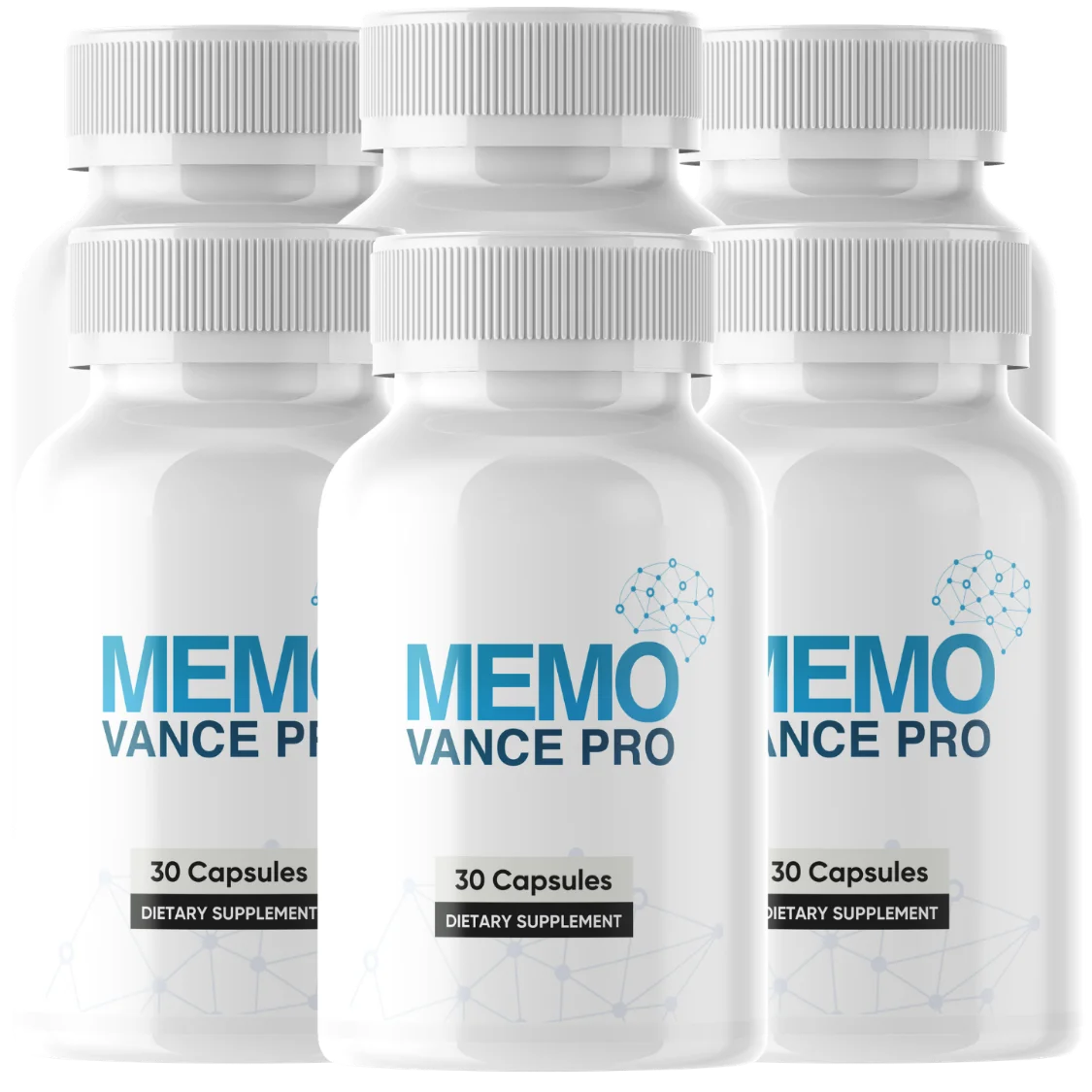 Memovance PRO 6 bottles, 180 day supply